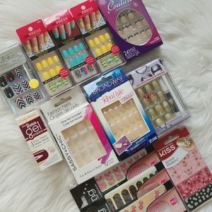 Press on Nails and Sally Hansen Gel Strips